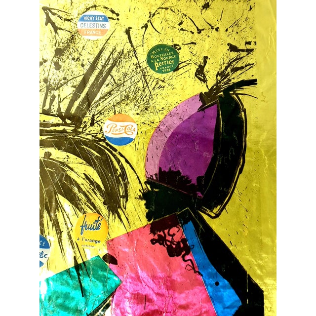 Paper Salvador Dali - Perrier - Lithographic Poster 1970 For Sale - Image 7 of 10