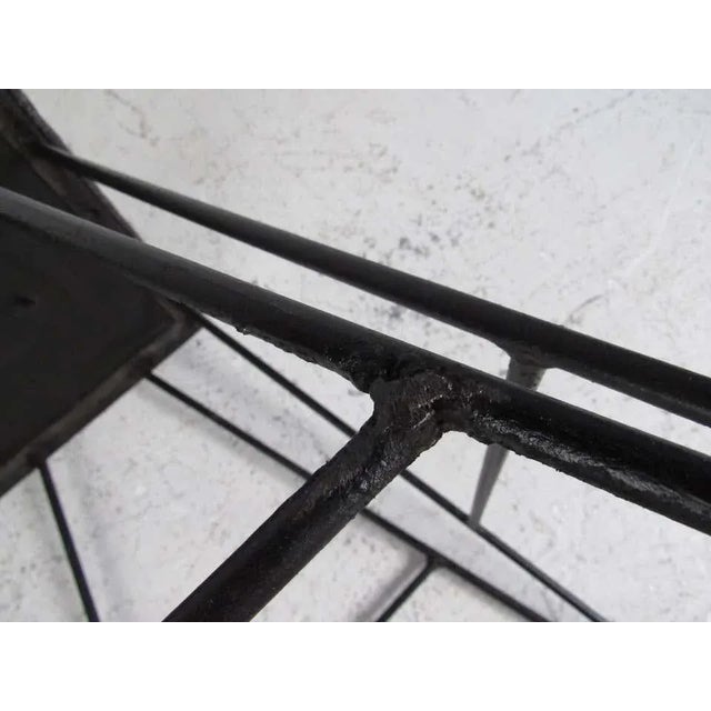 Set of Midcentury Hairpin Barstools For Sale - Image 12 of 13