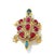 Bochic "Orient" Vintage Retro Multi Ruby, Diamond & Opal Brooch Set 18K Gold For Sale - Image 17 of 17