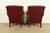 Hancock & Moore Chippendale Wingback Leather Lounge Chairs With Ottoman For Sale - Image 13 of 15