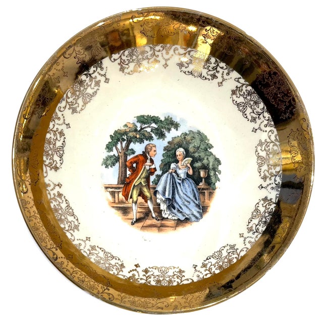 Mid 20th Century 22 Carat Crest-O-Gold Sauce Bowls by Sabin - Set of 7 For Sale - Image 10 of 11