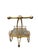 Mid 20th Century Hollywood Regency Gilt Iron Tea/Bar Cart on Wheels For Sale In Chicago - Image 6 of 12