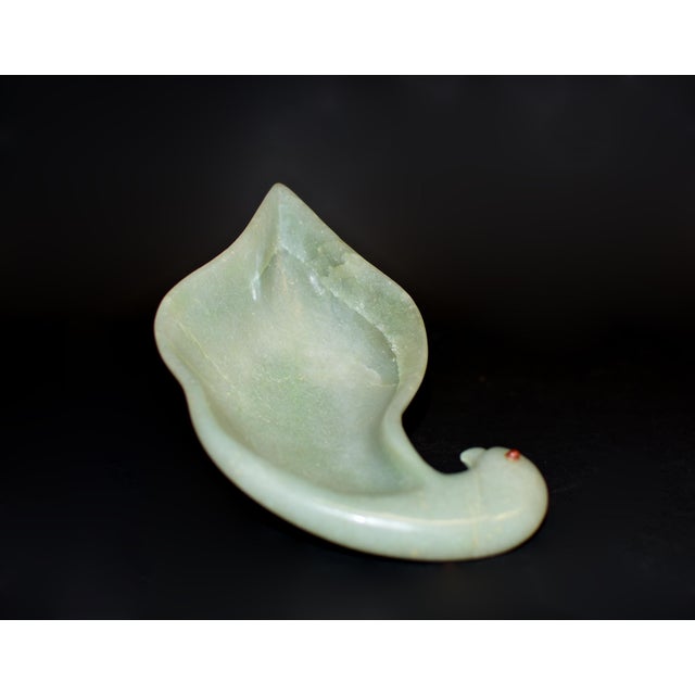 Aventurine Quartz Dove Bowl Hand Crafted Gemstone Bowl For Sale In Los Angeles - Image 6 of 16