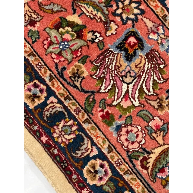 Fine Hand Knotted Vintage Tabriz Rug For Sale In Washington DC - Image 6 of 12
