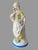 Antique Victorian Figural Porcelain 12” Statue Maiden Holding Floral Bouquet In very good original condition showing some...