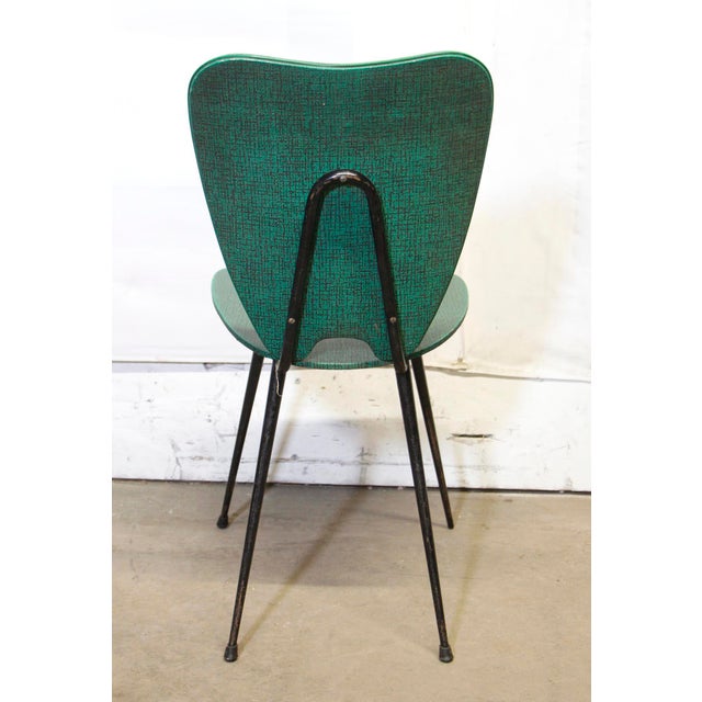 Green 1960s Mid Century Green Vinyl Chair For Sale - Image 8 of 8