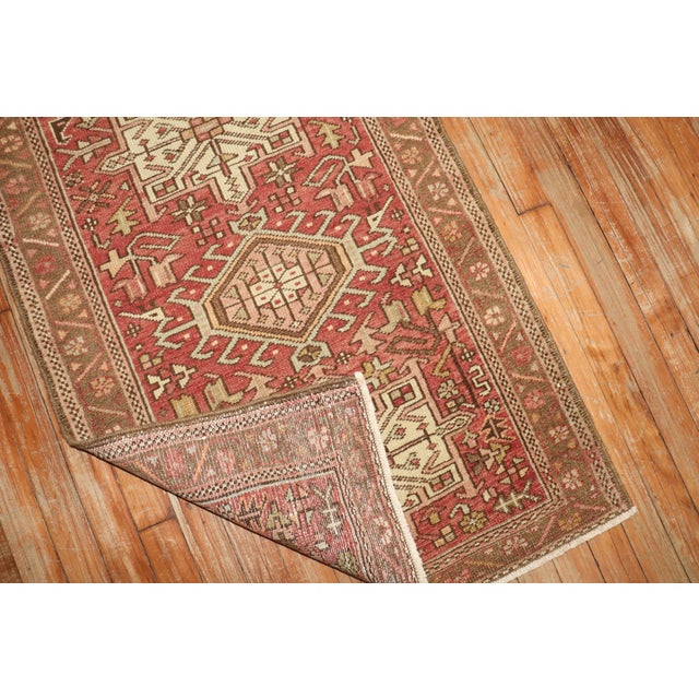 Early 20th Century Narrow Zabihi Collection Persian Neutral Heriz Runner - 2'3" x 7'2" For Sale In New York - Image 6 of 7