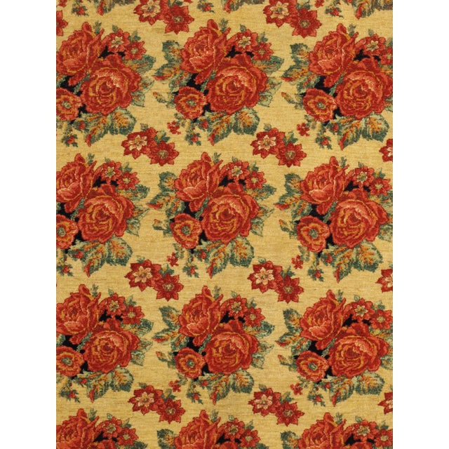 Vintage Hand-Knotted Persian Senneh Rug 5'1" X 7'2" For Sale - Image 4 of 5