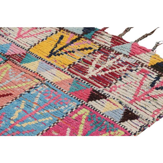 Vintage Azilal Moroccan Rug With Colorful Geometric Patterns, From Rug & Kilim For Sale In New York - Image 6 of 7