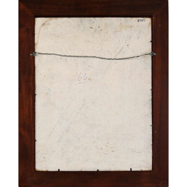 Mid Century Modern Portrait of a Man in a Suit in Oil on Masonite by Honora Berg For Sale - Image 9 of 9