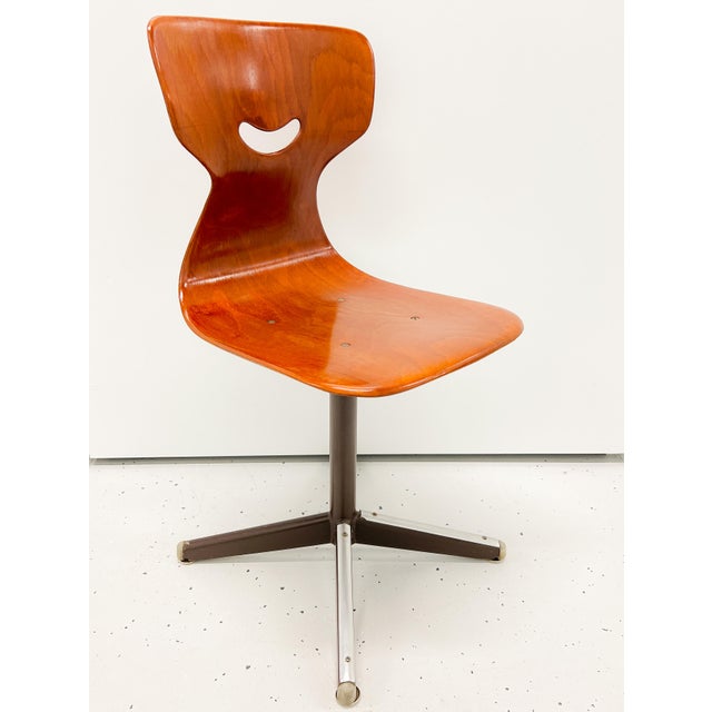 Vintage Mid-Century chair "Smile" designed in the 50/60s by designer Adam Stegner and produced by Pagholz - Flötotto (or...