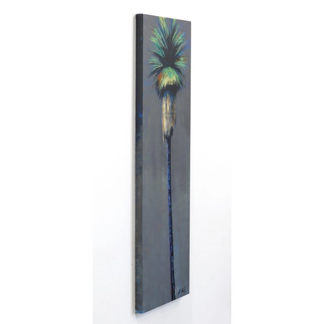Large Palm Tree Original Artwork by Kathleen Keifer "June Twilight" For Sale In Los Angeles - Image 6 of 8