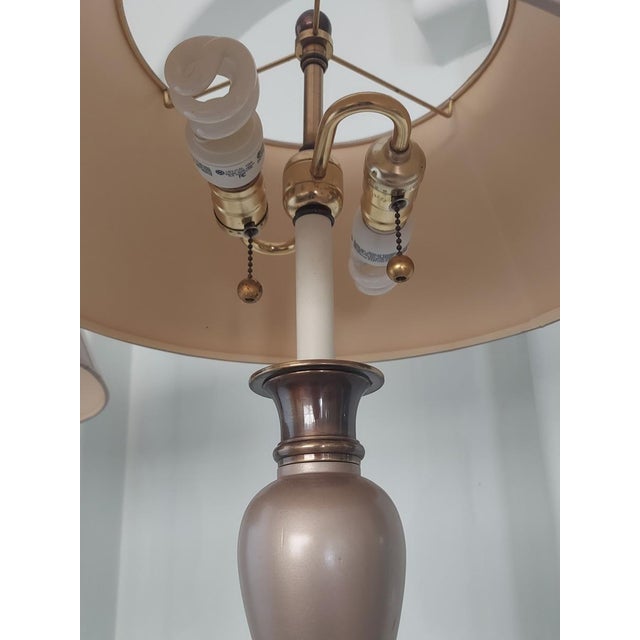 Sienna Mid-Century Metallic Finish Table Lamp For Sale - Image 8 of 8
