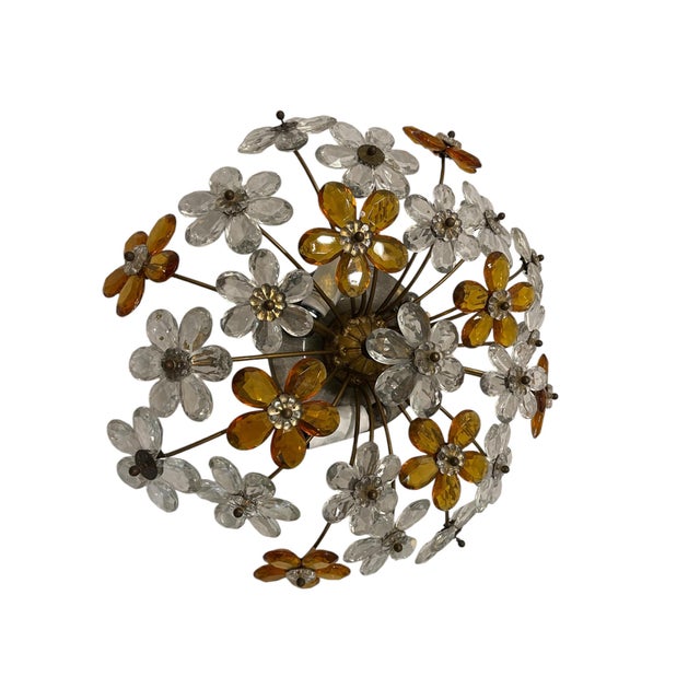 Murano Glass Flower Flushmount, 1960s For Sale - Image 14 of 14