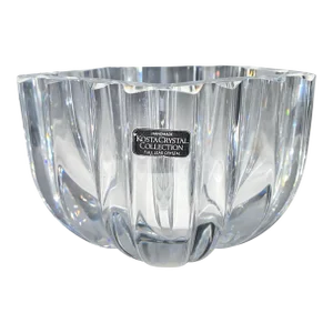 Vintage Kosta Boda Lead Crystal Decorative Bowl Signed