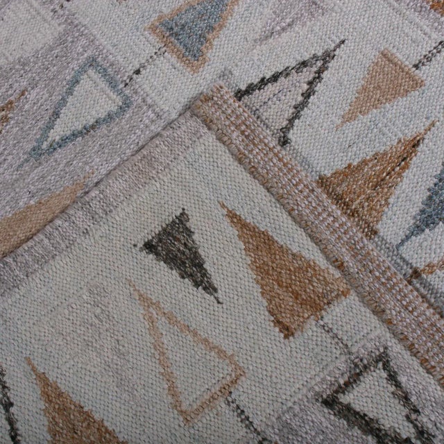 Not Yet Made - Made To Order Rug & Kilim’s Scandinavian Geometric Purple & Blue Outdoor Rug - 6'x9' For Sale - Image 5 of 5