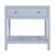 Nora 30 in. W Rectangular Wood 1 Drawer Wide Nightstand with Lower Open Shelf, Light Blue For Sale In Chicago - Image 6 of 11
