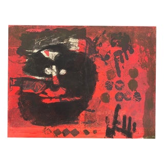 Antoni Clave, Guerrier Aux Etoiles, 20th Century, Etching For Sale