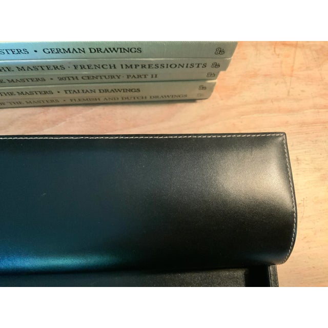 1980s 1980s Levenger Black Leather Desk Organizer For Sale - Image 5 of 11