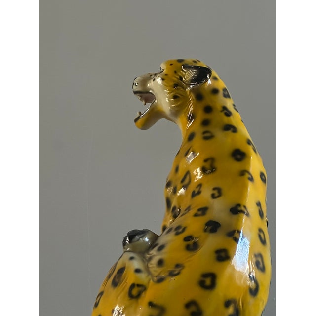 Italan Ceramic Cheetah, 1970s For Sale - Image 10 of 16