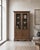 Antique Indian Arched Armoire | Vintage Teak Wood Cabinet | Glass Display Cabinet | Rustic Home Decor For Sale - Image 6 of 6