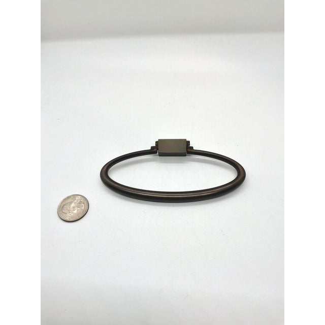 Baker Furniture Company Baker Elliptical Pull Dark Bronze For Sale - Image 4 of 4