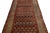 Textile Brown Antique Malayer Wool Runner Handmade With Floral Pattern For Sale - Image 7 of 9