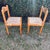 Set of 2 Early 20th Century Solid Wood Rush Seat Dining Chairs For Sale - Image 10 of 14