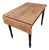 Vintage Pine Drop-Leaf Table with Turned Beech Legs, France, 1930s For Sale