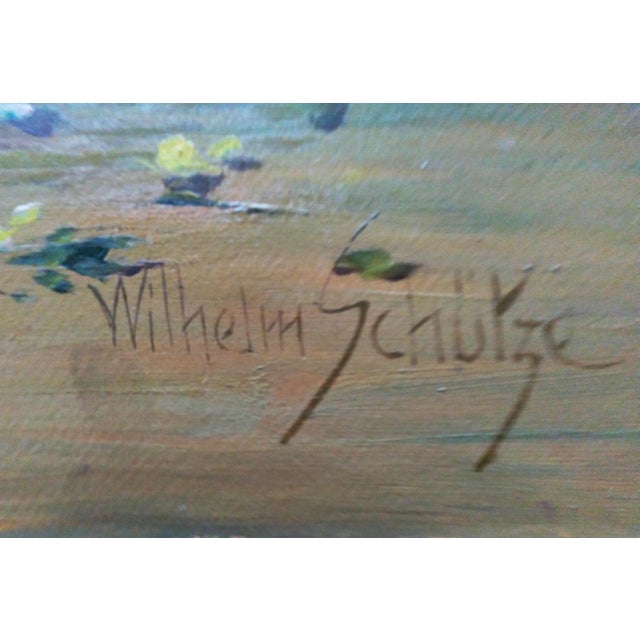 Wilhelm Schulze (German, born 1865); "Still Life" Oil on Canvas , 24" x 36", signature in lower right corner, with the...