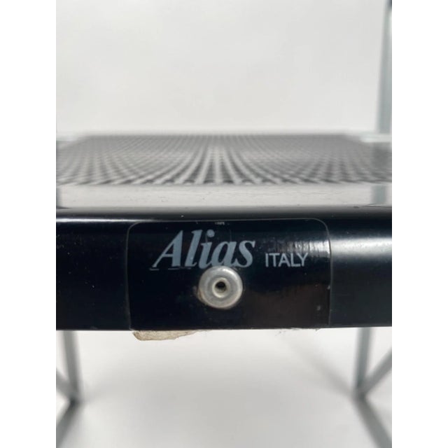 Model 601 Seconda Chairs in Metal attributed to Mario Botta, 1982, Set of 4 For Sale - Image 6 of 11