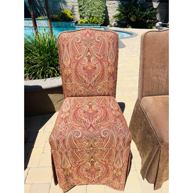 Set of 6 | Parsons Chairs | Designer For Sale - Image 10 of 12
