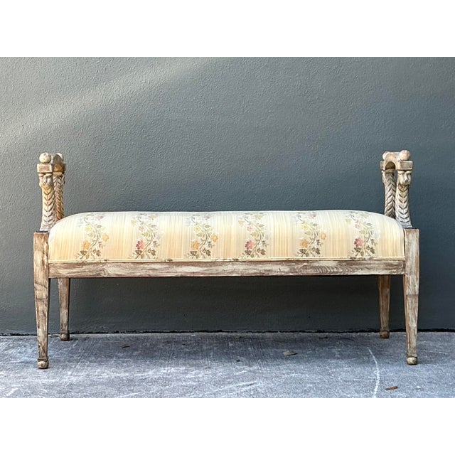 Late 20th Century Vintage Carved Tiger Bench For Sale - Image 5 of 12