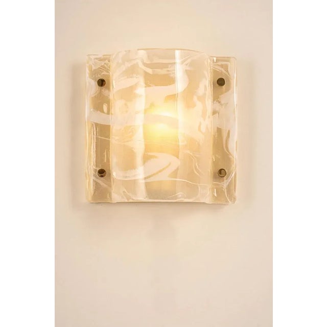 Metal Murano Glass Wall Sconces from Hillebrand, Germany, 1970s, Set of 2 For Sale - Image 7 of 11