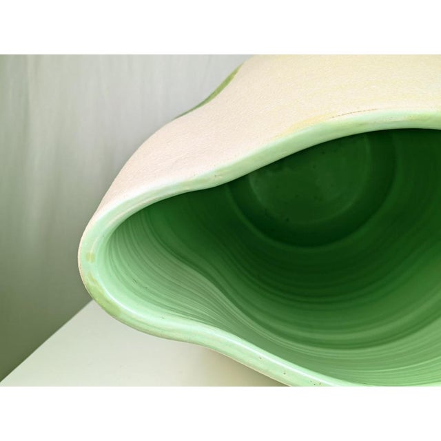 Mid-Century Hand-Painted Ceramic Vase or Umbrella Stand by L. Poggi Assalini for CE AS Albisola, Italy, 1950s For Sale - Image 10 of 17