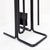 Minimalist Black Metal Fire Set Mace-Line attributed to Ann Maes, 1970s, Set of 5 For Sale - Image 6 of 13