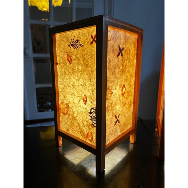 Dried Flower Lamps, 1970s, Set of 2 For Sale - Image 12 of 14