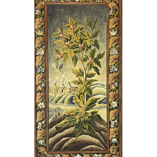 Contemporary Large Botanical Palm Tree Wood Panel For Sale - Image 3 of 12