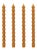 Bamboo Taper Candles - In Golden Honey Set of 4 For Sale