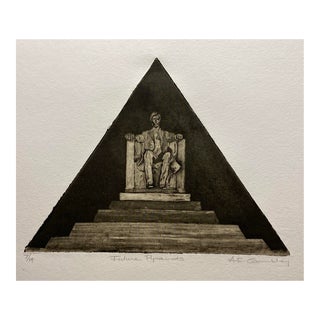 1996 a.e. Crumbley Lincoln Memorial Aquatint For Sale