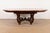 An exceptional Italian Provincial or Mediterranean style pedestal extension dining table By Henredon, "Amalfi Coast...