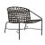 Brown Jordan Kantan Aluminum Vinyl Lounge Chair, Textured Pewter frame with Coffee fabric For Sale - Image 12 of 12