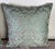 Traditional Pair of Aquamarine Fortuny Pillows For Sale - Image 3 of 7
