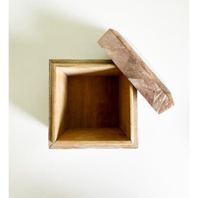 Light Pink Vintage Gumps Penshell Boxes, Set of 2 For Sale - Image 8 of 13