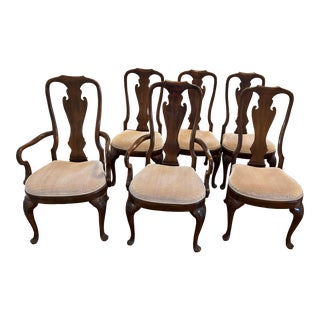 Mid 20th Century Drexel Heritage Dining Room Chairs- Set of 6 For Sale