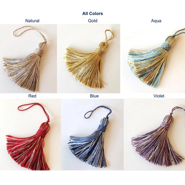 Petite Gold Tassels - a Pair For Sale - Image 11 of 11