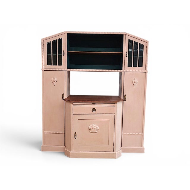 Antique Wood Buffet Cabinet in Mushroom, Germany, 1920 For Sale - Image 9 of 9