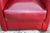 Burgundy Leather Swivel Club Chair, 1980s For Sale - Image 9 of 18