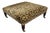 George Smith Standard Style Leopard Ottoman For Sale