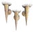 Art Deco Neoclassical Wall Lights, 1940s, Set of 3 For Sale